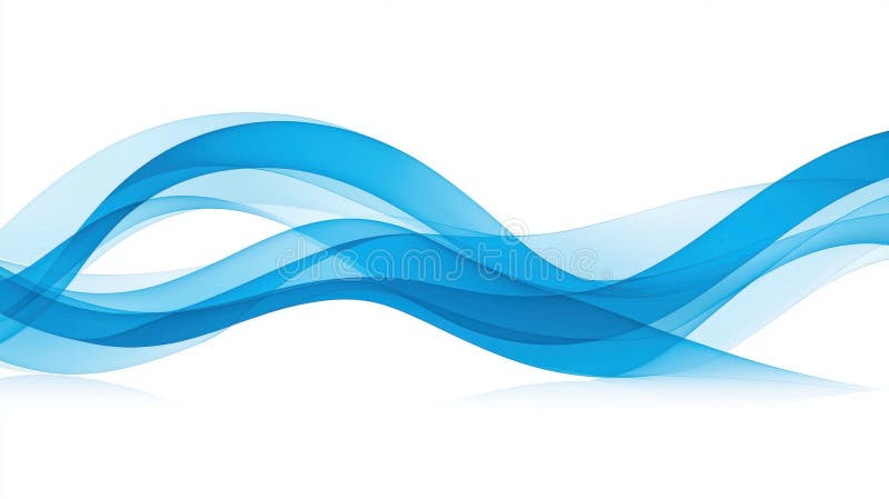 A digital illustration of abstract blue wave patterns. royalty free stock image