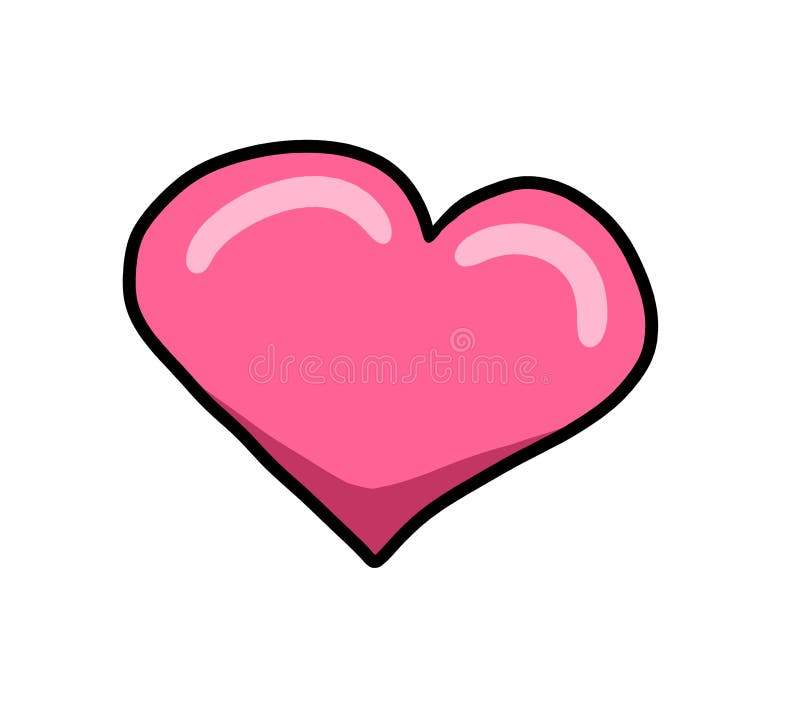 A Very Cartoon Pink Heart stock illustration. Illustration of boyfriend - 171545047 A Very Cartoon Pink Heart stock illustration. Illustration of boyfriend - 171545047
