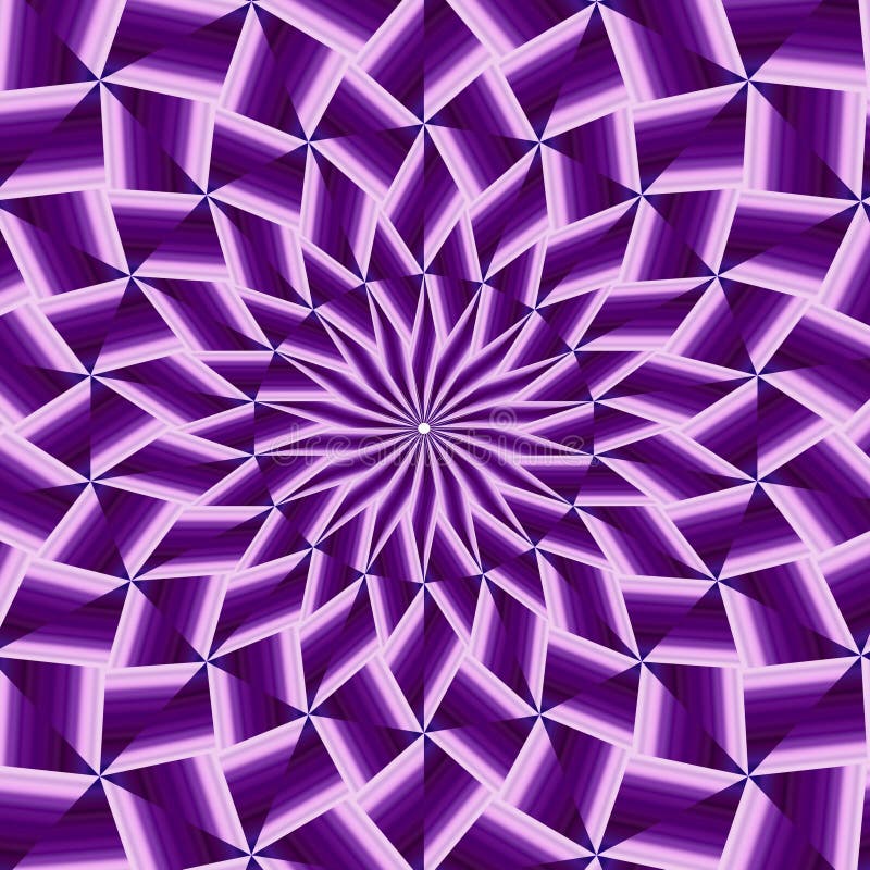 Digital illustration, geometric abstract colorful kaleidoscope royalty free illustration