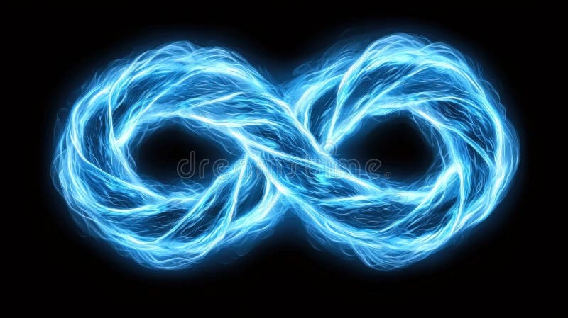 A digital illustration of an infinity symbol. royalty free stock photography