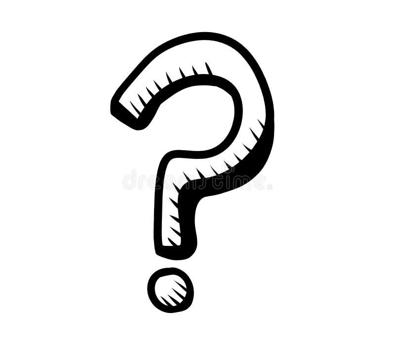Epic Question Mark Doodle stock illustration. Illustration of graphic