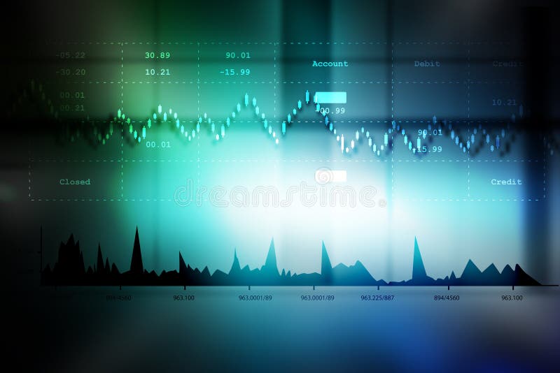 Sales Growth Graph in Stock Market Stock Illustration - Illustration of ...