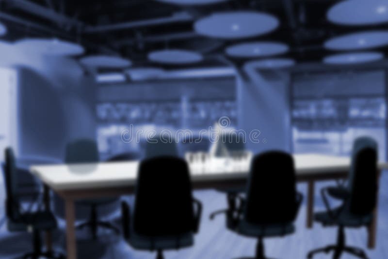 Digital image of empty board room royalty free illustration