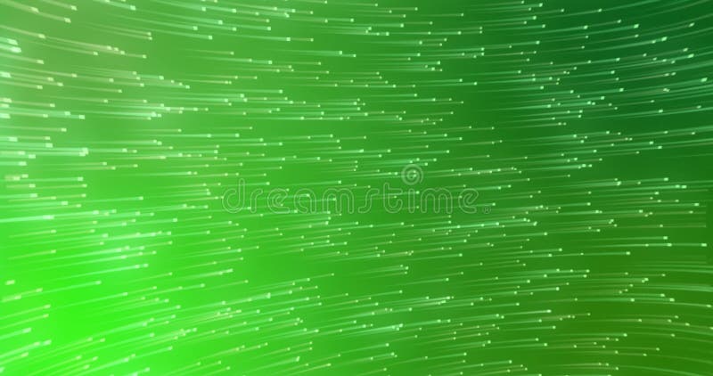 Digital image of glowing light trails moving in circular motion against green background vector illustration
