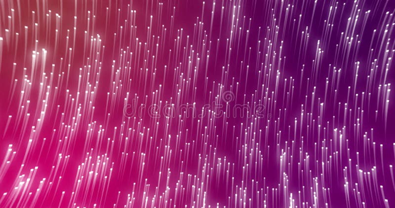 Digital image of glowing light trails moving in circular motion against purple background vector illustration
