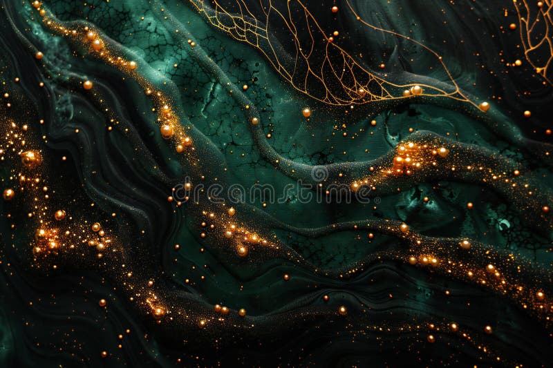 Digital image of green and black map, high quality, high resolution royalty free illustration