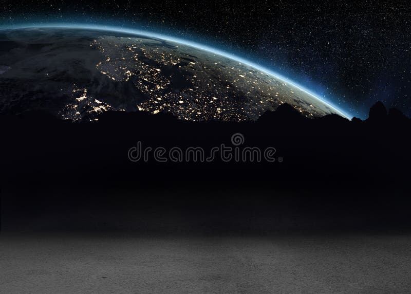 Digital image of planet earth royalty free illustration