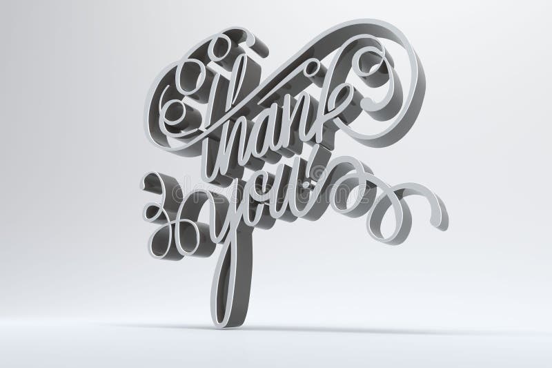 Digital image of thank you text vector illustration