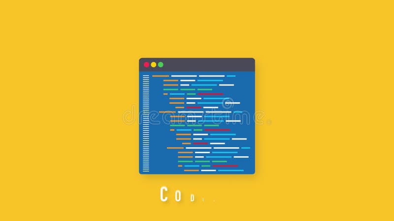 Digital java code text. Computer software coding. Motion graphics. Javascript programming code video