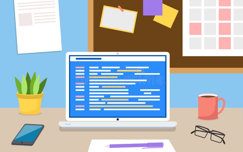 Digital Java Code Text. Computer Software Coding Vector Concept Stock ...