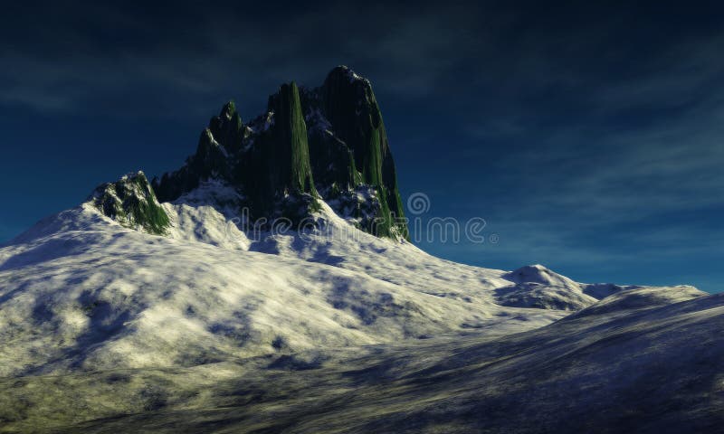 Digital landscape vector illustration