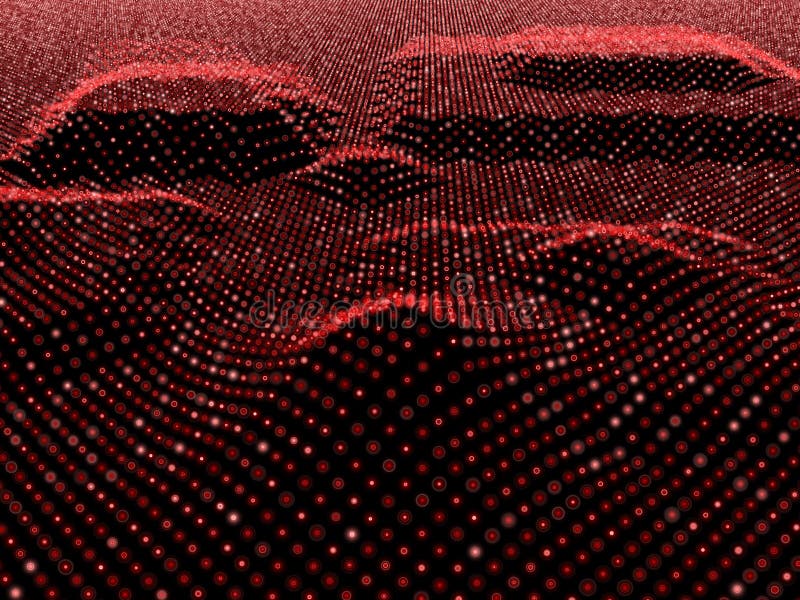 Digital landscape stock illustration