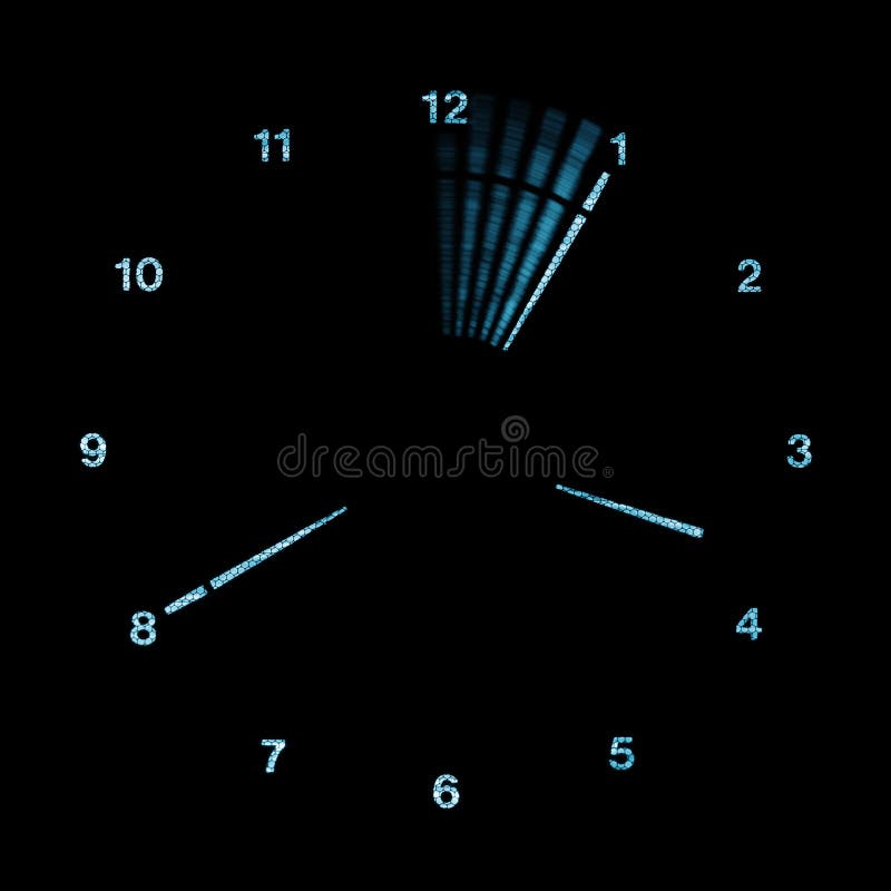 Digital LED Analog Clock royalty free stock photos Digital LED Analog Clock royalty free stock photos
