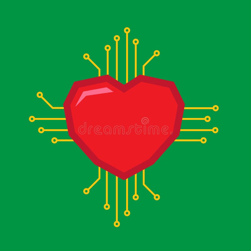 Digital Love logo royalty free illustration