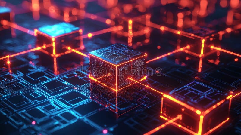 Digital Matrix vector illustration