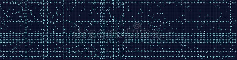 Digital matrix network with complex grid structure royalty free illustration
