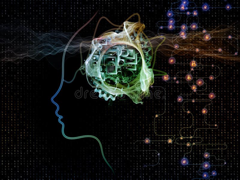 Toward Digital Machine Consciousness stock illustration