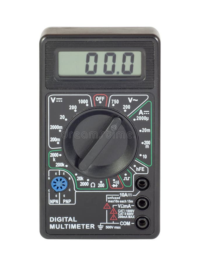 Digital multimeter stock photo