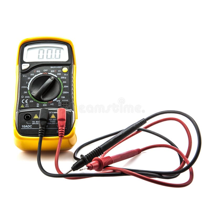 Digital multimeter stock image. Image of button, multimeter 25870315