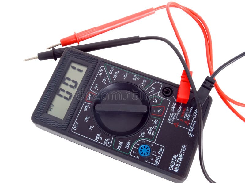 Digital multimeter stock photography