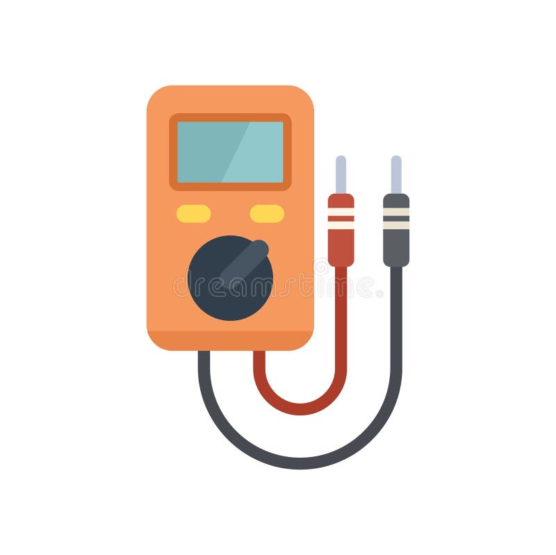 Digital multimeter measuring device for testing electrical circuits royalty free illustration