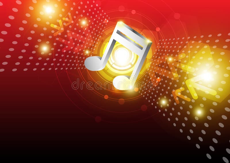 Digital music background design royalty free illustration