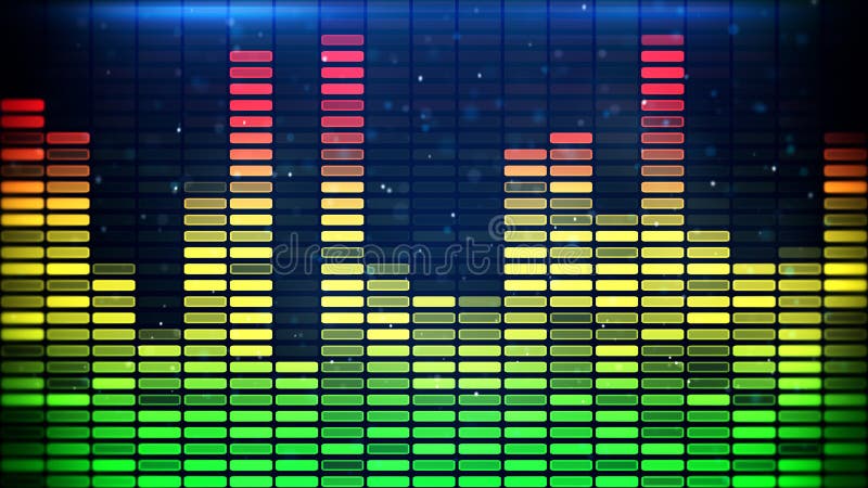 Digital music equalizer classic colors royalty free illustration