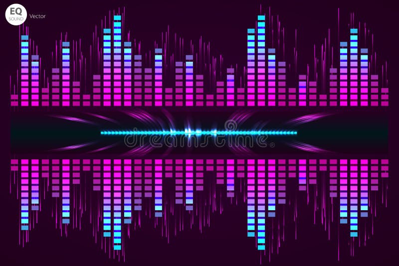 Digital Music Equalizer. Vector Illustration. Stock Illustration