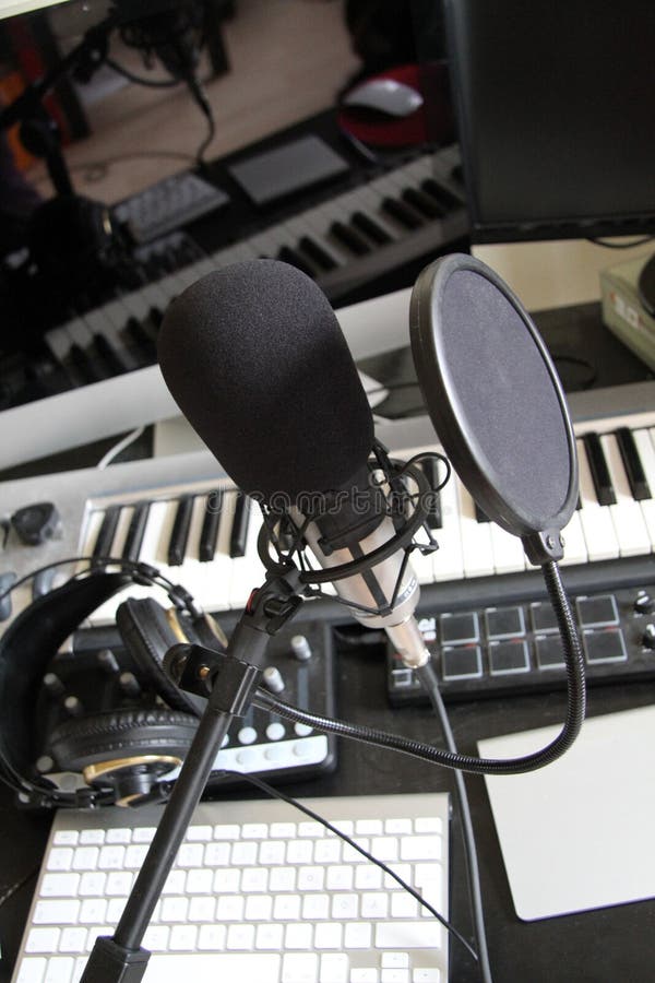 Digital Music Recording Studio Stock Photo Image of keyboard