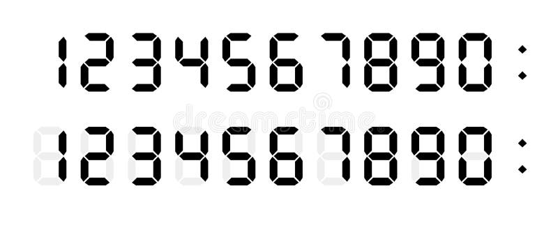 Digital Numbers Font