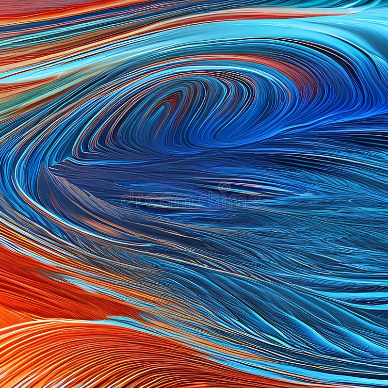 Digital Ocean: an Abstract Representation of the Ocean, Created with ...