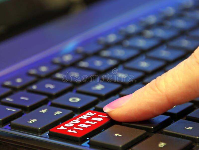 Digital online internet red you`re fired button finger push pressing press pushing keyboard switch royalty free stock photo Digital online internet red you`re fired button finger push pressing press pushing keyboard switch royalty free stock photo