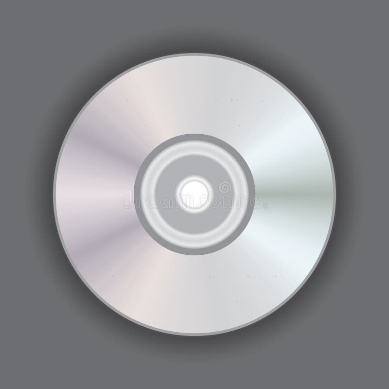 Digital Optical Disc Data Storage. DVD or CD Disc Stock Vector