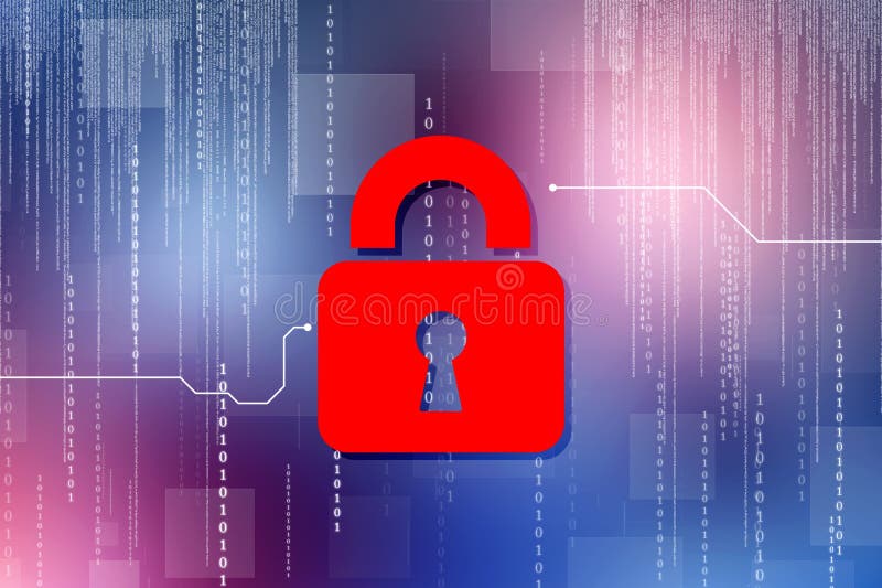 Technology Security Concept. Modern Safety Digital Background.Cyber