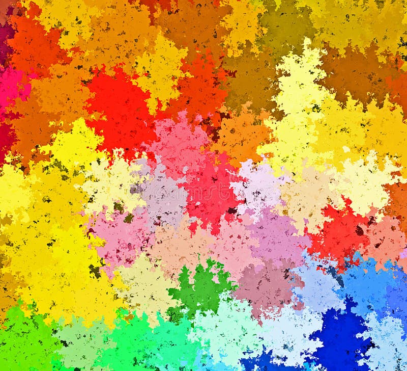 Digital Painting Abstract Spatter Paint in Colorful Vibrant Vivid Pastel  Colors Background Stock Illustration - Illustration of chaotic, colorful:  121282883