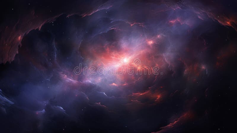 A digital painting of a hyper zoomed in nebula vector illustration