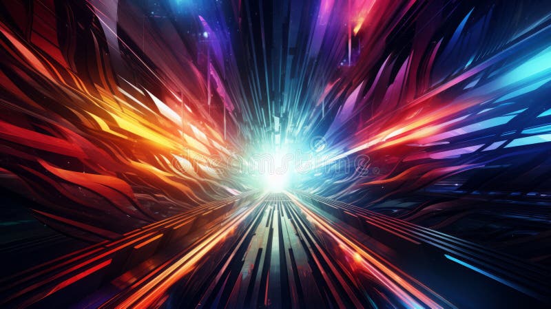 A digital painting of a mesmerizing hyper zoomed experience vector illustration