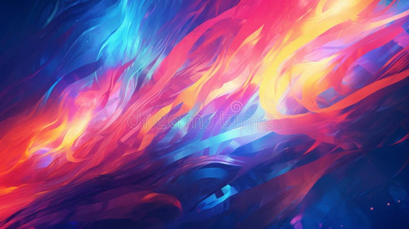 A digital painting of a mesmerizing hyper zoomed in scene vector illustration