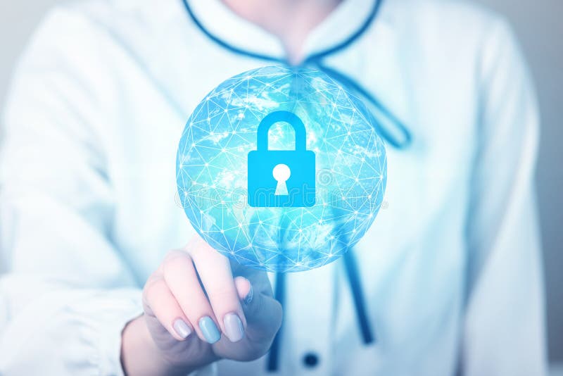 Digital payment protection,information data security and digital business safety on internet network, cryptocurrency security royalty free stock photo