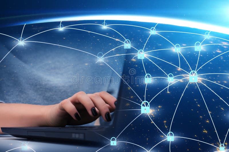 Digital payment protection, secure data network technology, antivirus protection, cryptocurrency security, global cybersecurity royalty free stock images
