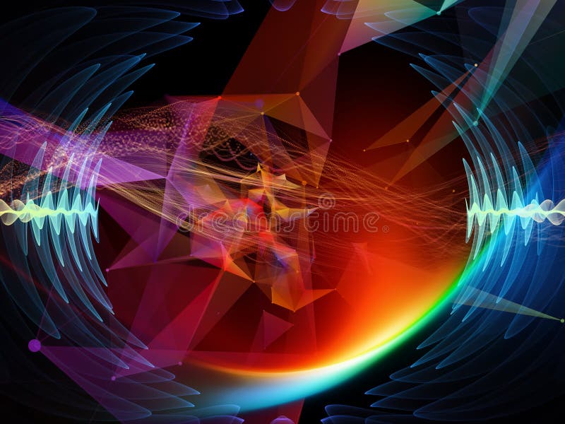 Digital Perspectives of Virtual World vector illustration