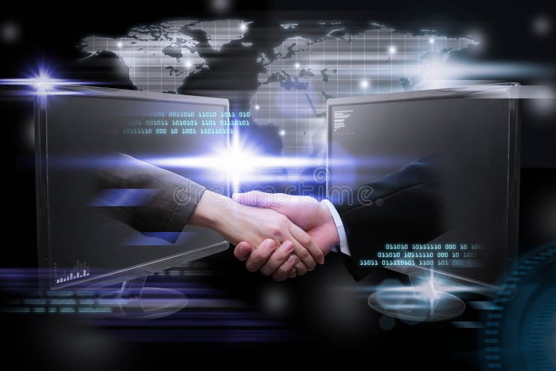 Digital planet, Business world wide internet network online. royalty free stock image