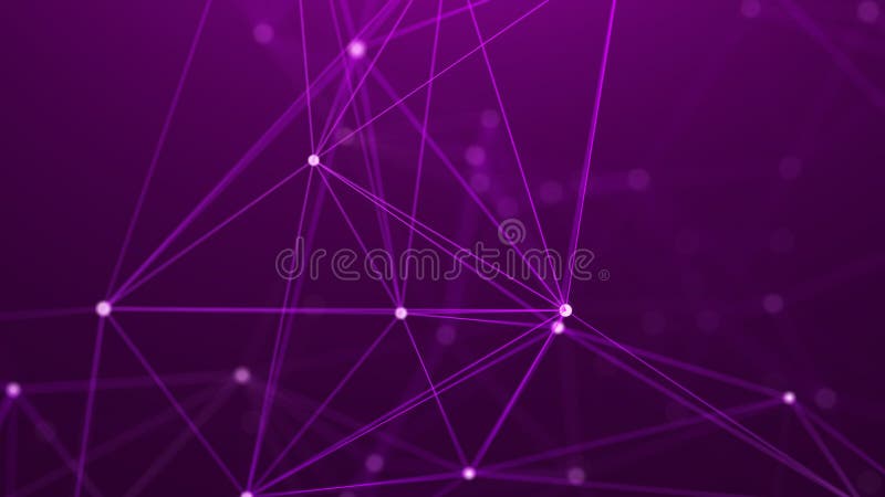 Digital plexus of glowing lines and dots. Abstract background. 3D rendering. Network or connection. 3d rendering vector illustration