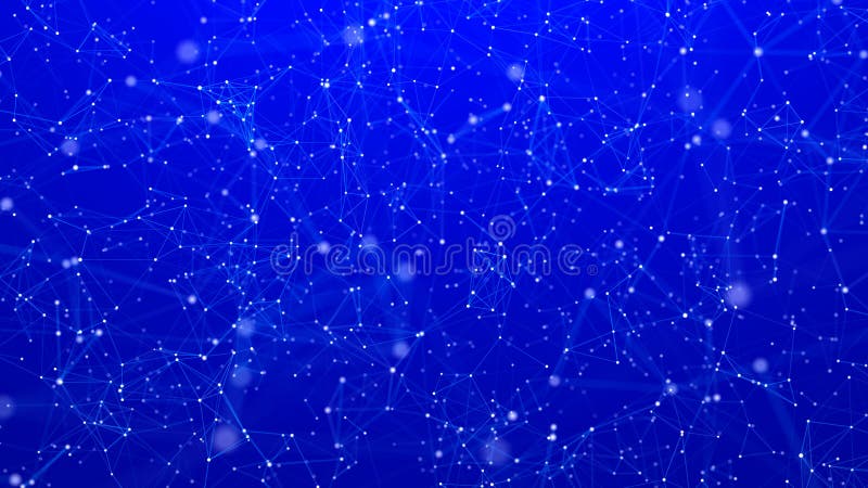 Digital plexus of glowing lines and dots. Abstract background. 3D rendering. Network or connection. 3d rendering royalty free illustration