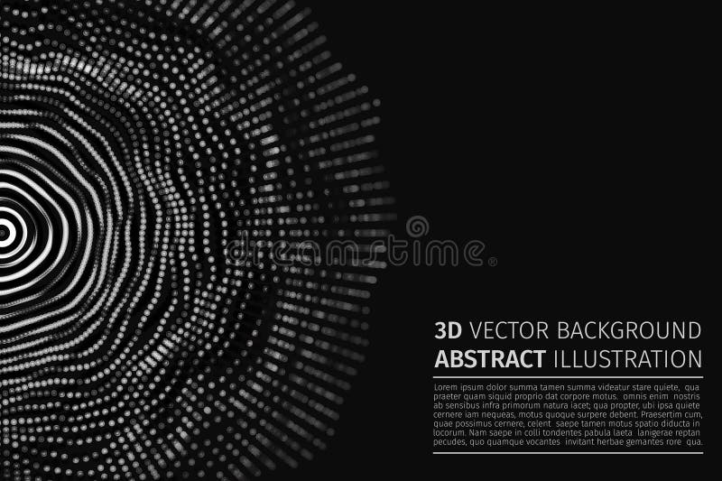 Digital plexus of glowing lines and dots. Futuristic digital background for Science and technology royalty free illustration