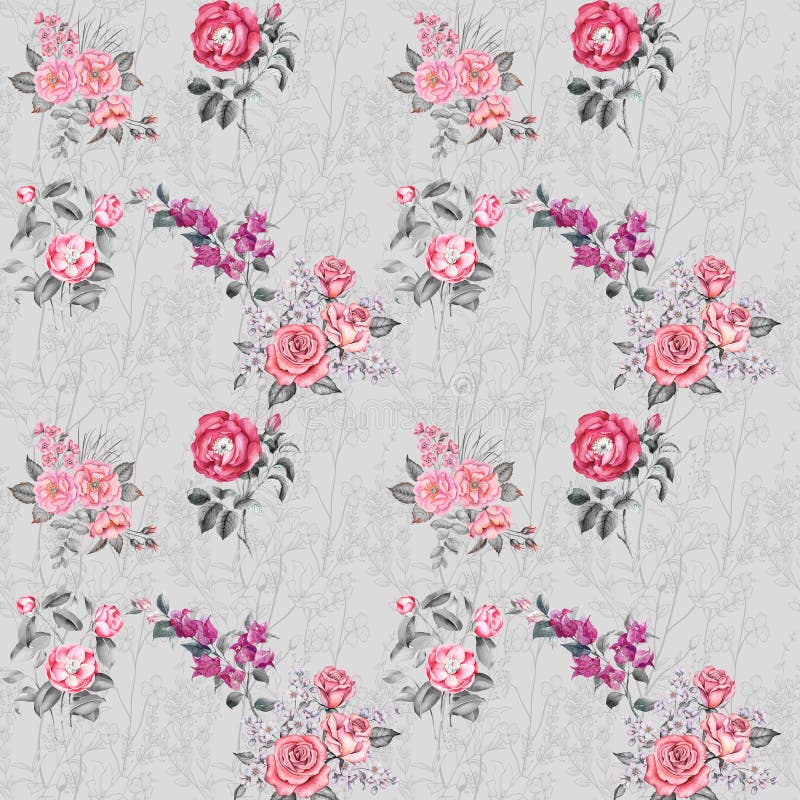 Allover Floral Stock Illustrations – 24,874 Allover Floral Stock