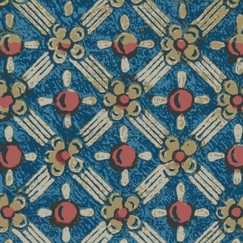 Digital printing textile pattern wallpaper design royalty free illustration