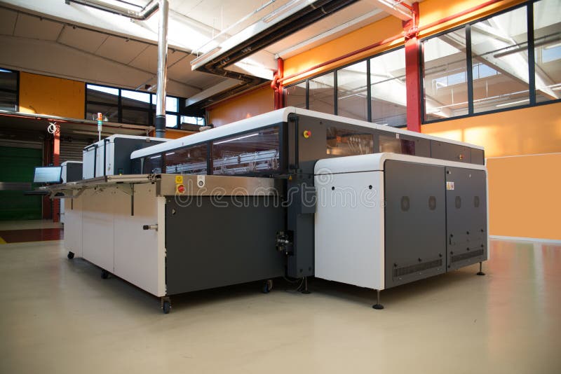 Digital printing - wide format printer royalty free stock photo Digital printing - wide format printer royalty free stock photo