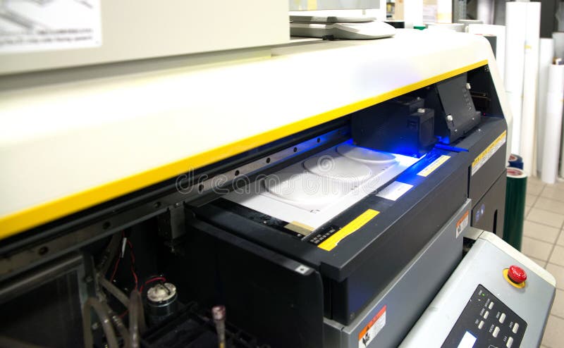 Digital printing - wide format printer royalty free stock images Digital printing - wide format printer royalty free stock images