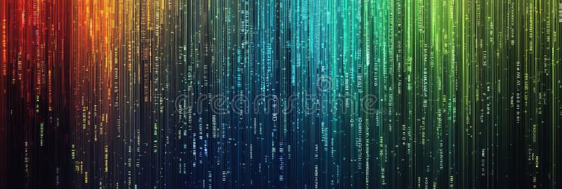 Digital Rain An Inspiring Tech Background for Your Creative Projects and Presentations stock images